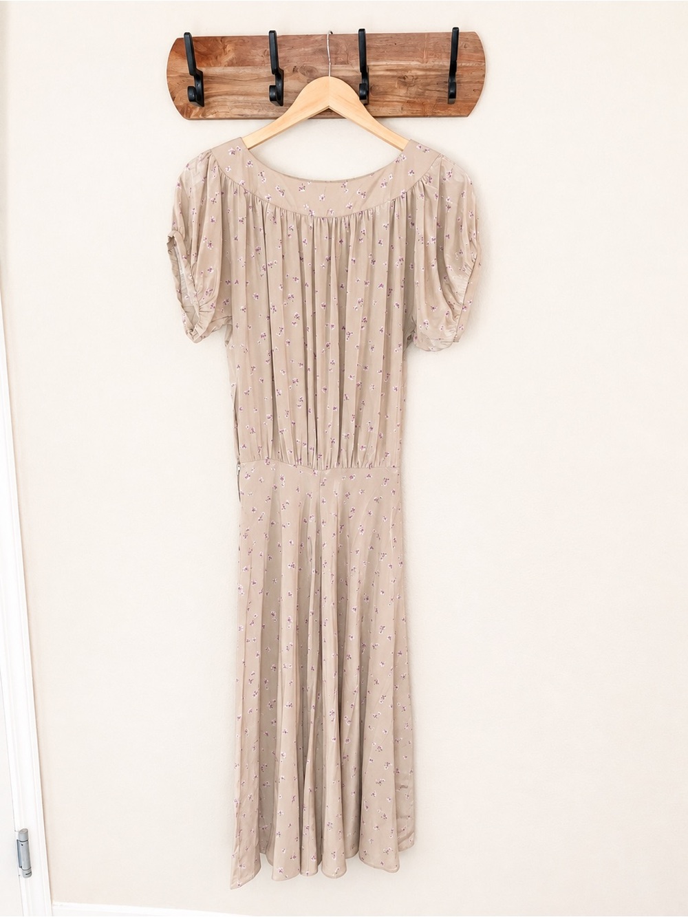 Vintage Cacharel Floral Silk Dress XXS